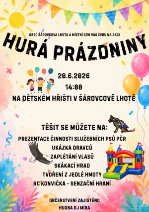 plakát - Hurá prázdniny